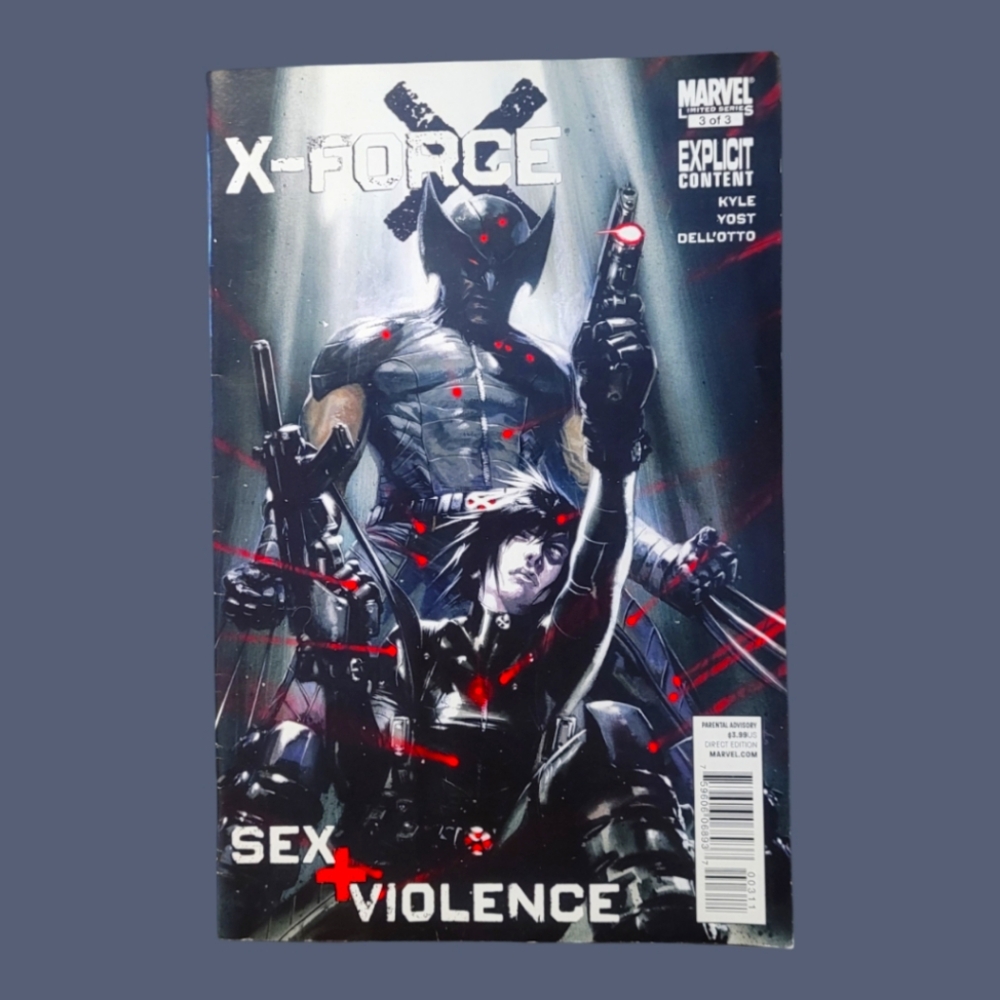 Marvel Xforce "2010" Sex and Violence  3 of 3 Limited Series  Comic Book